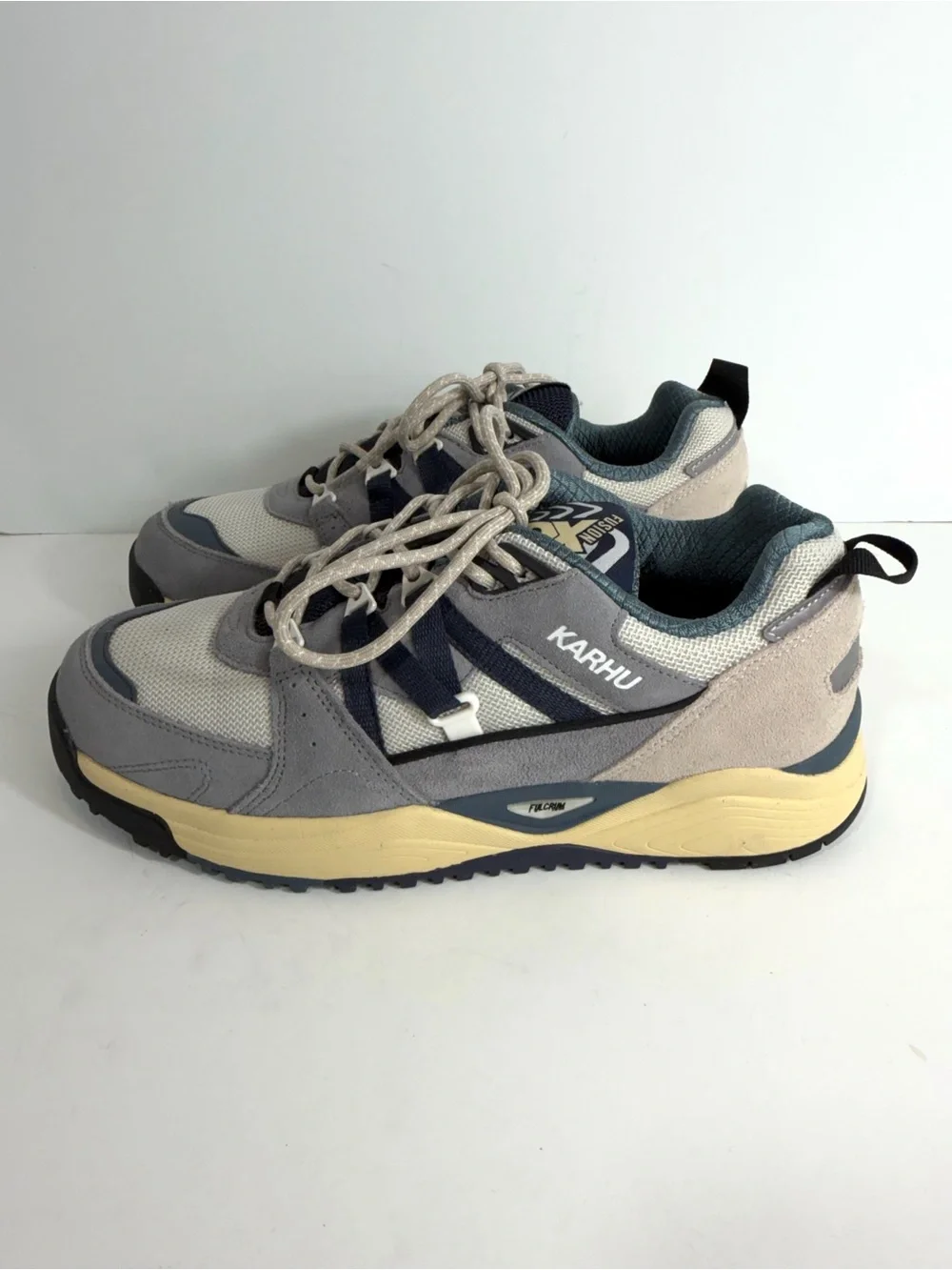 Karhu Fusion XC Unisex Outdoor Trail Sneakers | Gray Blue | US 8 / EU 41.5